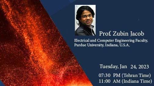 اطلاع رسانی در خصوص وبینار "Photon spin angular momentum in radiative heat transfer" 