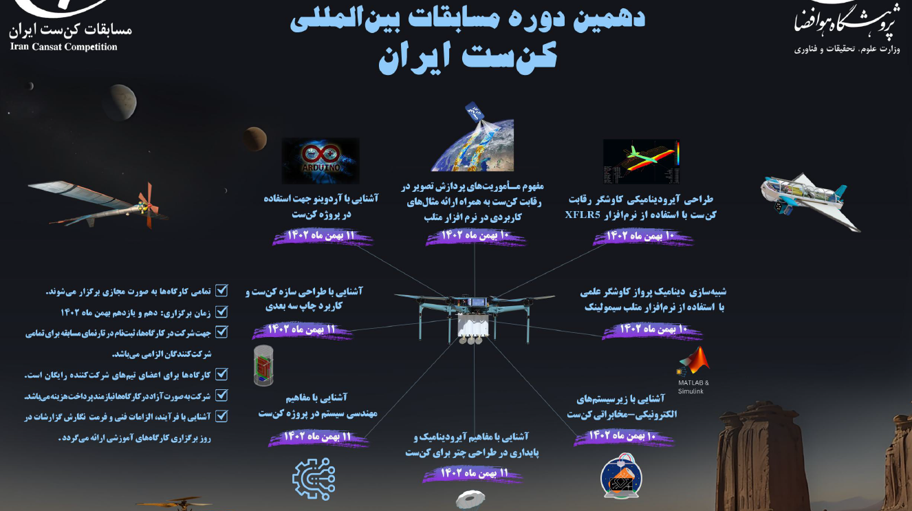  کارگاه های تخصصی "دهمین دوره مسابقه بین‌المللی کن ست ایران " اطلاع رسانی کارگاه های تخصصی "دهمین دوره مسابقه بین‌المللی کن ست ایران " 