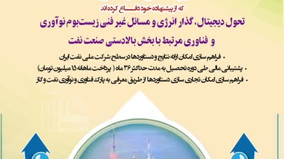  بورس پژوهشی شهید تندگویان شرکت ملی نفت ایران ویژه دانشجویان دوره دکتری