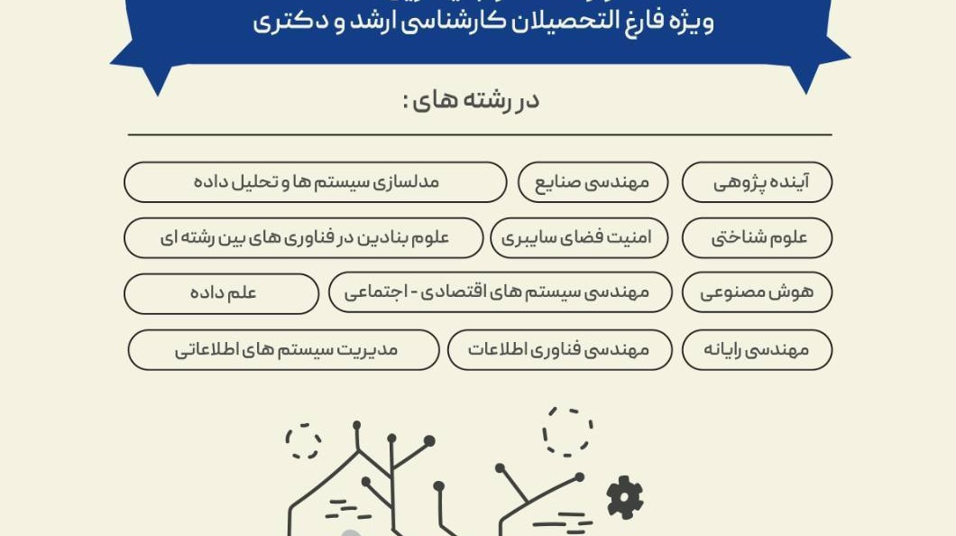  جذب از میان فارغ التحصیلان کارشناسی ارشد و دکتری در قالب کسر از خدمت و جایگزین خدمت از طریق مرکز رشد 